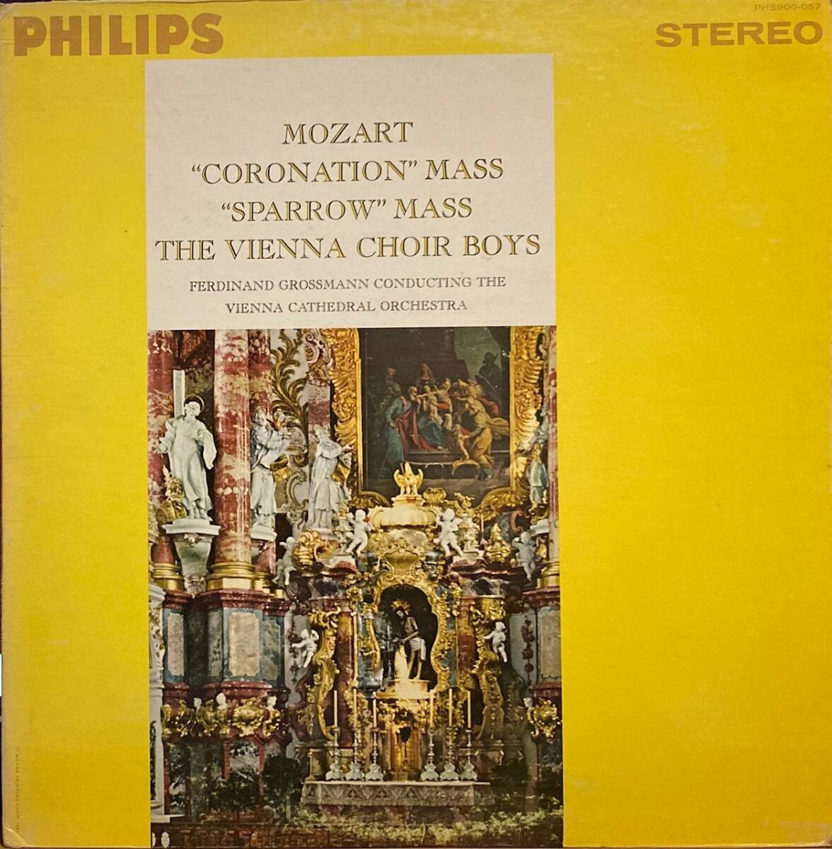 LP 米PHILIPS グロスマン&ウィーン少年合唱団/モーツァルト 戴冠式ミサ, 雀のミサ曲拍卖