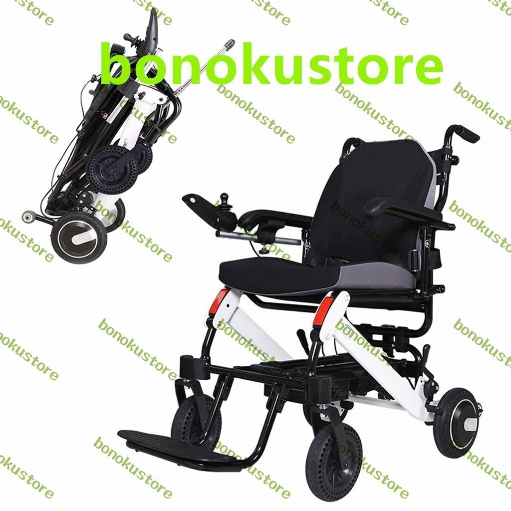 電動車椅子 インテリジェントな軽量折り畳み式電動車椅子 軽量簡単にキャリー 360°のリモート リチウム電池が含まれてい拍卖