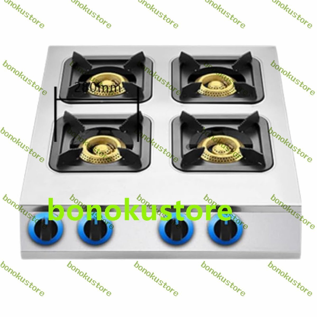 土鍋天然ガスストーブ 業務用 多穴マルチストー 消火保護装置 液化ガスストーブ 低圧 高火力 土鍋ストーブ 2列4口コンロ 液化ガス拍卖