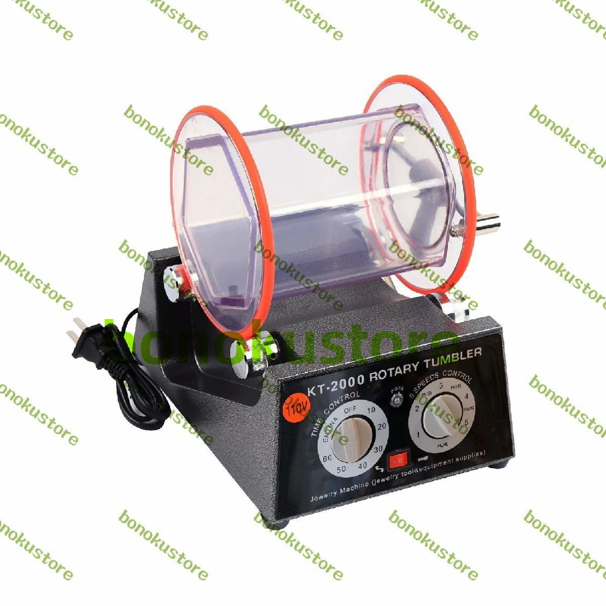 バレル研磨機 チェンジバレル研磨機 5kg ロータリーバレル 800rpm 高速回転 五段速度調整 アクセサリー/小物/天然石/金属/パーツ研磨拍卖