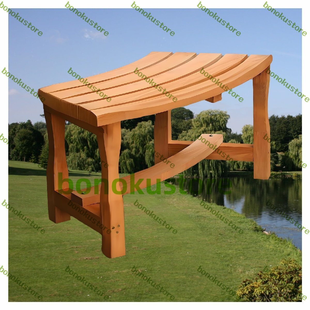 ツリーベンチサラウンド 木製半円形ガーデンベンチ 屋外パティオベンチ ツリーベンチサラウンド屋外ベンチ耐候性 形状は無限に拡張拍卖