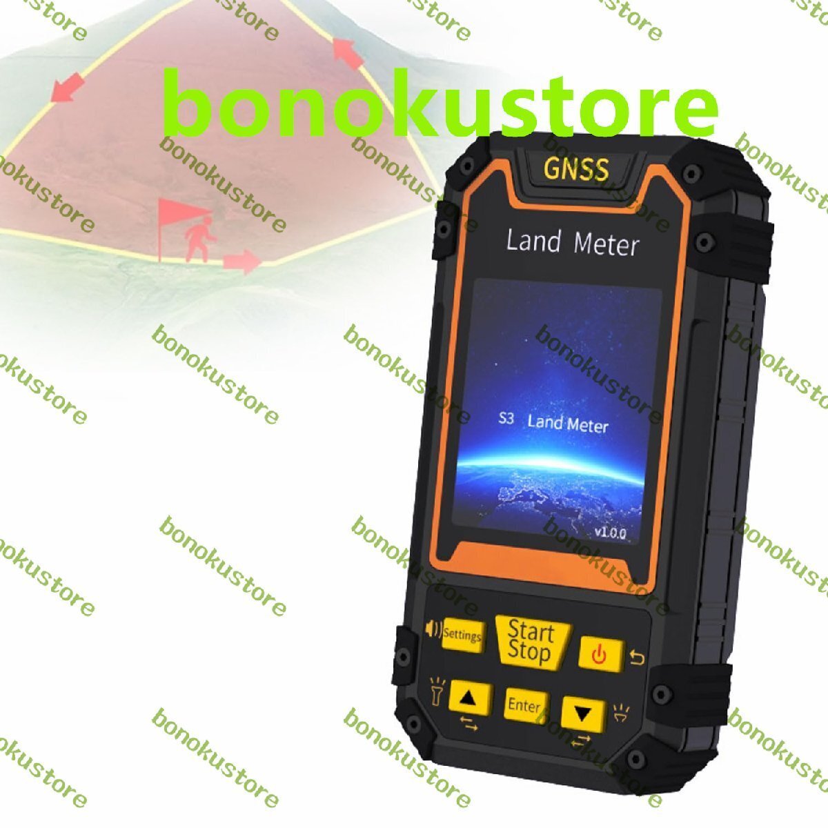 ハンドヘルド GPS測量機器 2.4インチ LCD スクリーン電子土地メーター 2000mAh リチウム電池付き プロフェッショナル拍卖