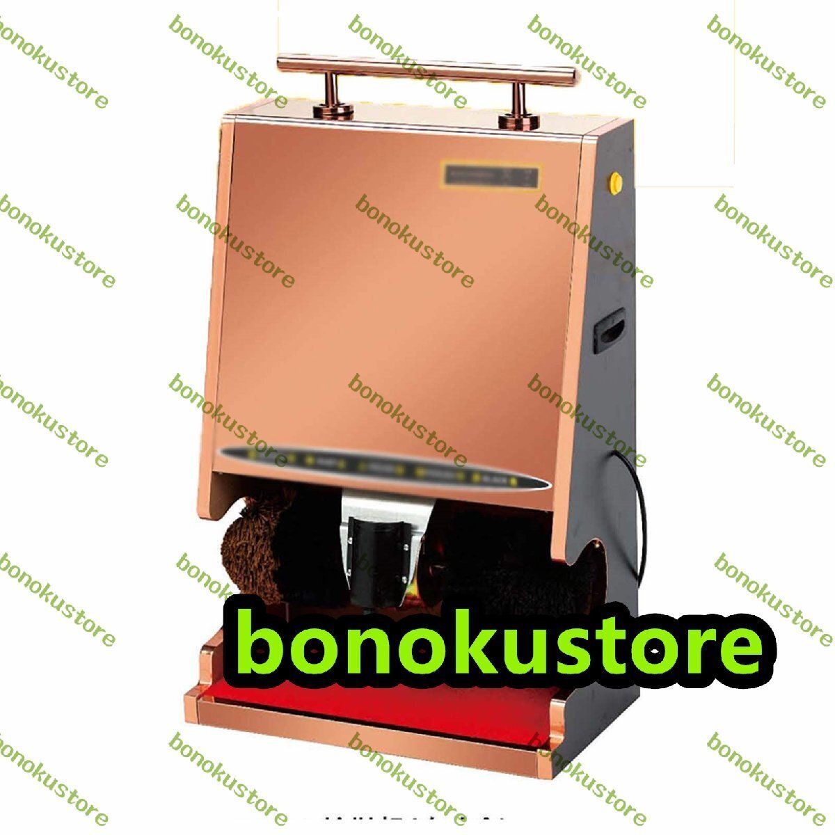 靴磨き機自動靴磨き機、靴ブラシ付き電動靴磨き機、自動誘導、家庭用または公共用に適した、ブラックミラー(ローズゴールド)拍卖