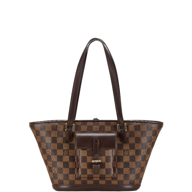 ルイ ヴィトン ダミエ マノスクPM トートバッグ ショルダーバッグ N51121 ブラウン PVC レザー レディース LOUIS VUITTON 【中古】拍卖