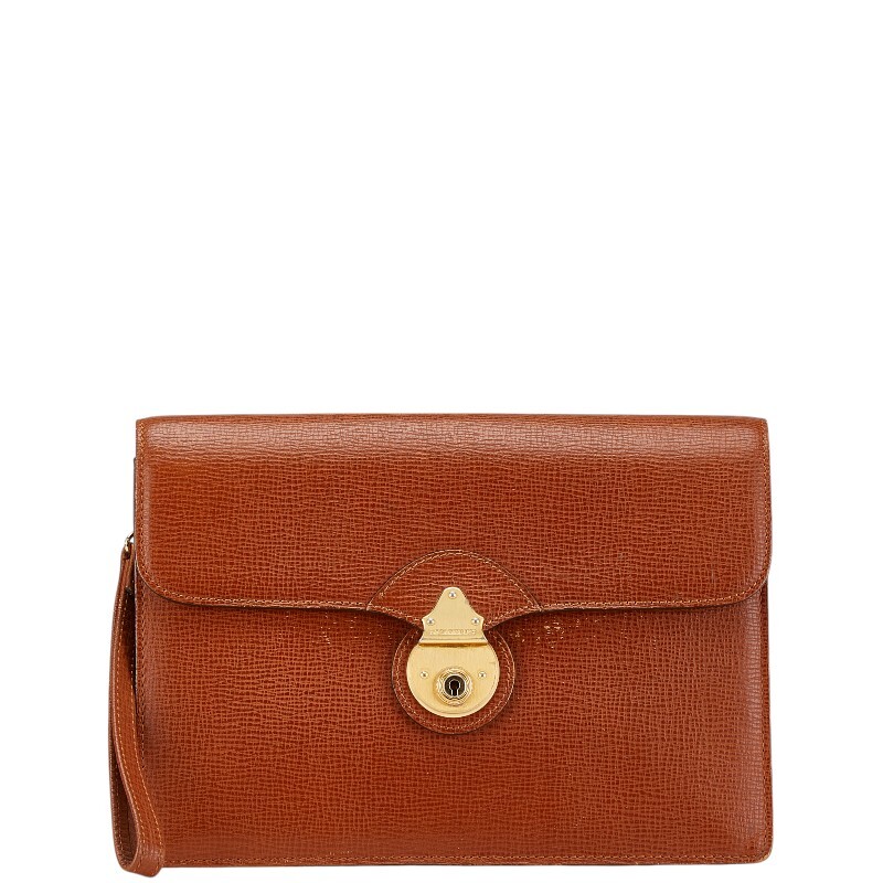 バーバリー ノバチェック セカンドバッグ ブラウン レザー レディース BURBERRY 【中古】拍卖