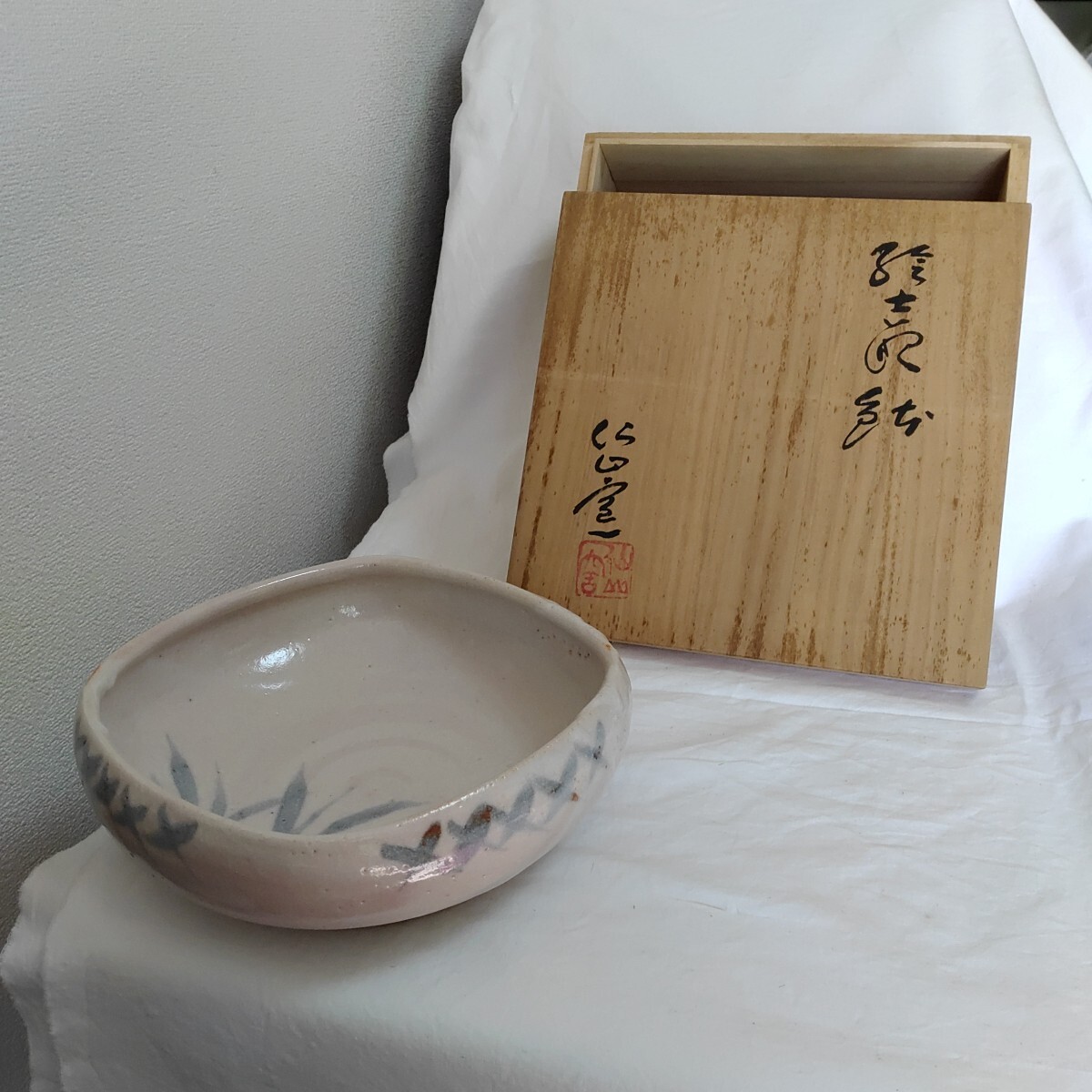 【希少】菓子鉢 大皿 共木箱 鉢 盛鉢 盛器 菓子器 茶道具 煎茶道 和風 日本 0321-E1-TA10拍卖