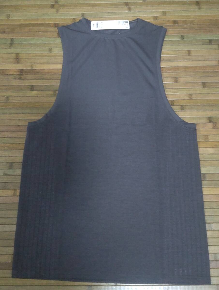 05*【新品未使用】*GU ジーユー サイドシームレス タンクトップ グレー S 送料無料拍卖