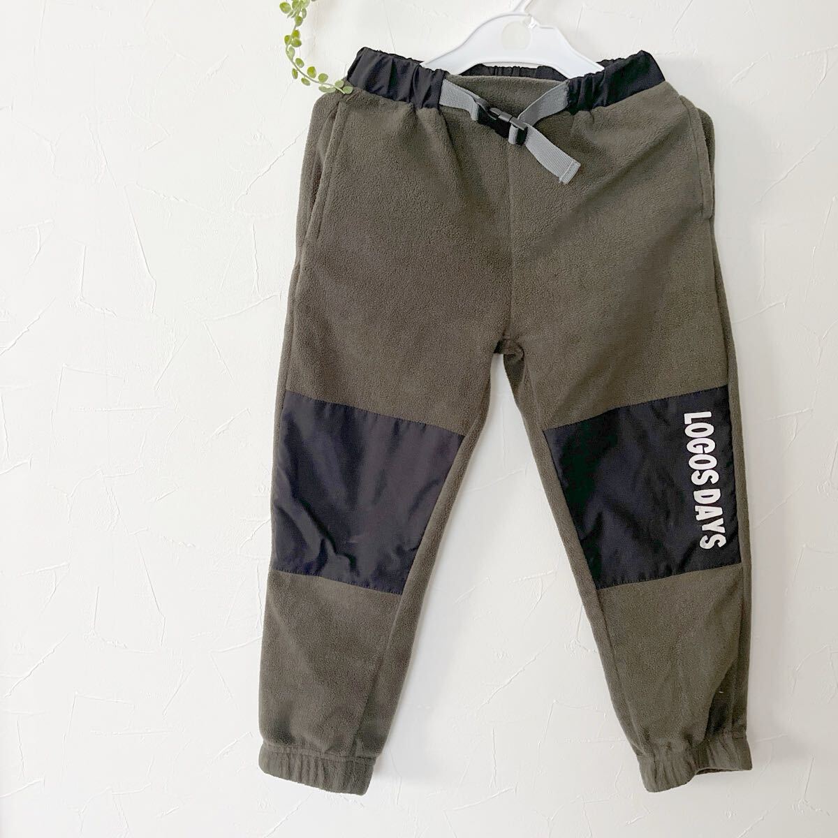 LOGOS DAYS ロゴス フリース生地 パンツ カーキ 120拍卖