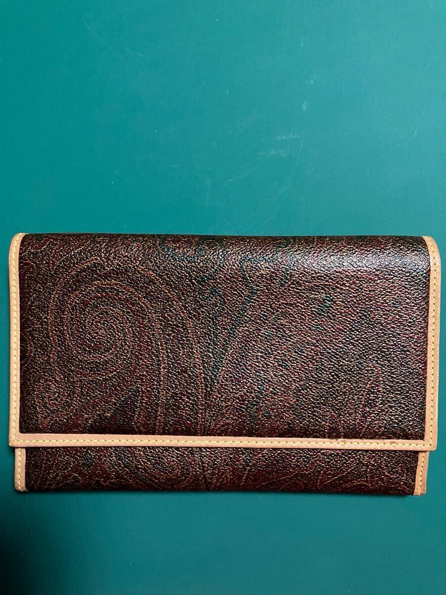 ETRO エトロ 三つ折り長財布 ロングウォレット 美品拍卖