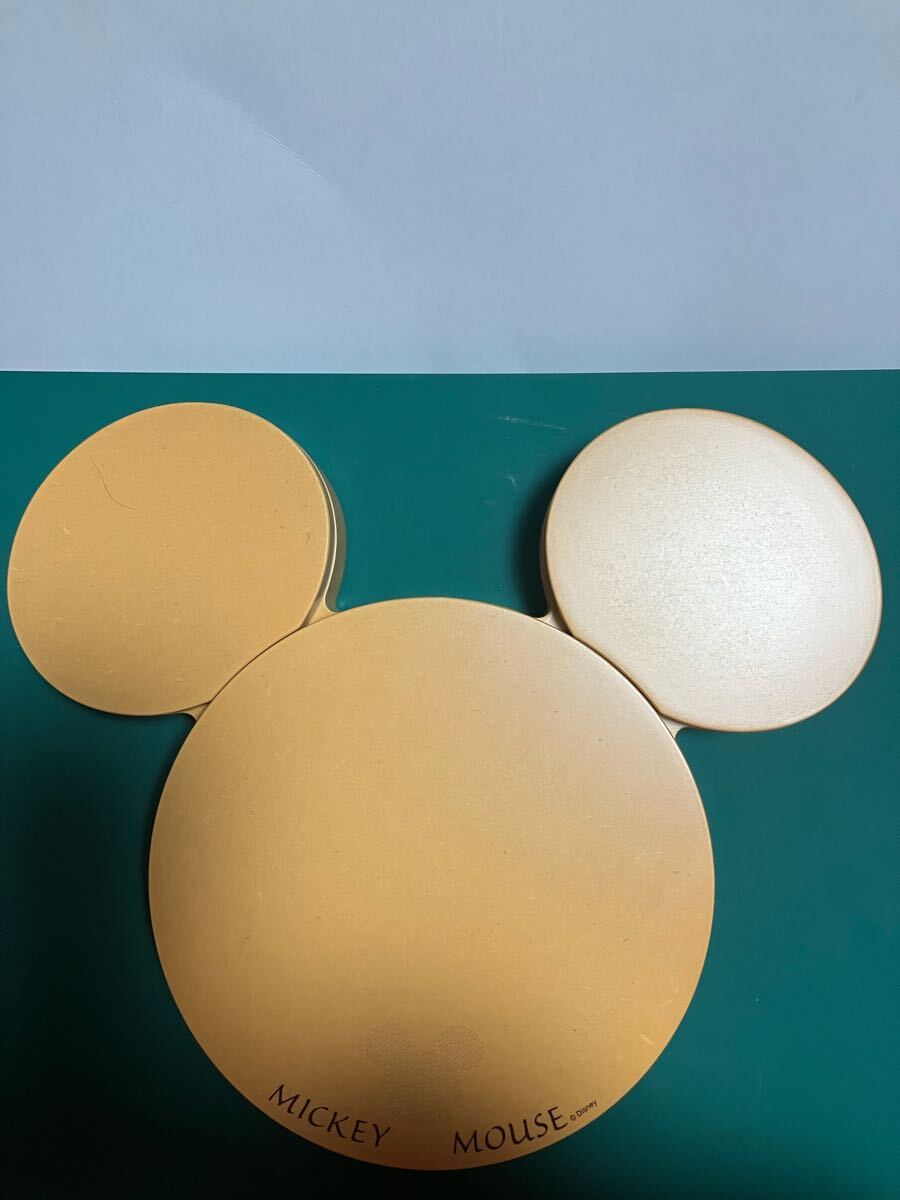 ミッキーマウス フェイス型 小物入れ 美品 ハンカチ3枚セット 未使用拍卖