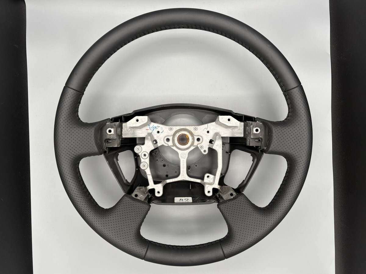 20系 アルファード/ヴェルファイア 純正 レザー ステアリング 品番GS120-03400 パンチングレザー ハンドル (25020069)拍卖