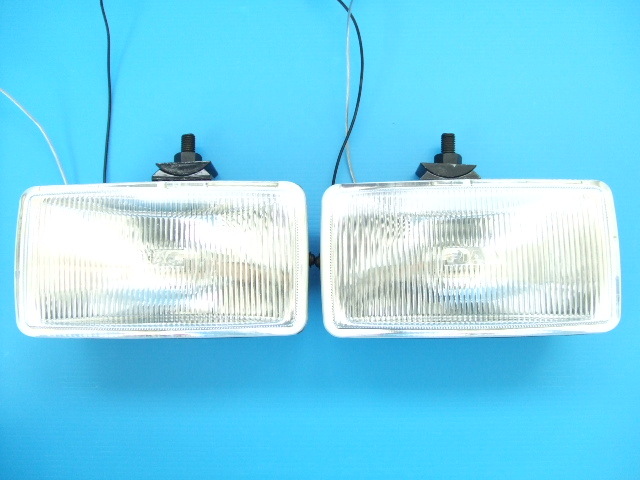 良品 PIAA60 角型 フォグランプ H3バルブ 旧車 角形 ピア 補助灯 補助ライト クリアレンズ オフロード トラック 1BOX クロカン 当時物sub13拍卖