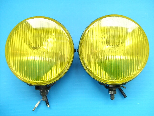極上品 PIAA 丸型 15cm フォグランプ H3バルブ ピア100 40 50旧車 昭和 丸形 補助灯 イエローレンズ オフロード クロカン4WD SUV当時物sub1拍卖