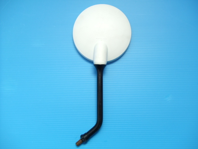 当時物 中古8mm 左右共通 ナポレオン カラー ミラー パステル 白色 白 ホワイト カーメイト スーパーミラー イノウエ キジマ リード工業sub拍卖