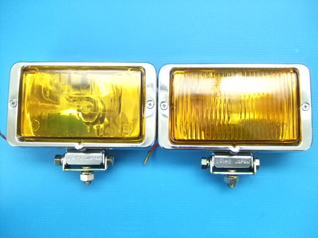 当時物 新品 日本製18cm角型フォグランプ ドライビングランプH3バルブ旧車マーシャル角形シビエIPFボッシュFETピア高速有鉛ハーレーmorimo拍卖