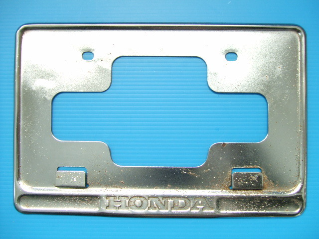 当時物 中古 HONDAロゴ ナンバーフレーム ナンバープレートホルダー ナンバー枠 旧車ホンダ純正ライセンスプレートCB400F CB750ホーク2sub7拍卖