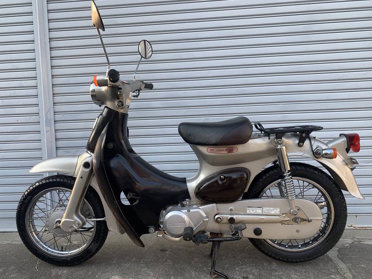 高知市 リトルカブ AA01 シルバー 3速 美車 バッテリー新品  即落有り 入札条件有り フレッシュマン、学生さんに!拍卖