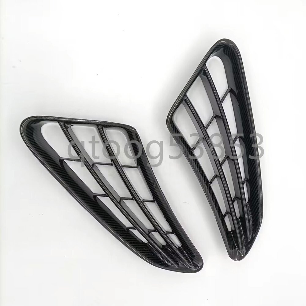 リアルカーボン製 ポルシェ ケイマン 987 サイドグリル カバー サイド フェンダーパネルカバー 2個拍卖