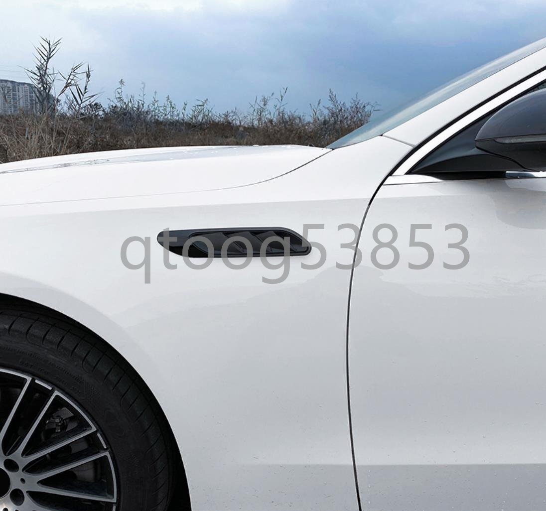 ABS製 艶出しブラック ベンツ W206 C200 C260 C63 AMG 2022年式以降 サイド フェンダーパネルカバー 2個セット拍卖