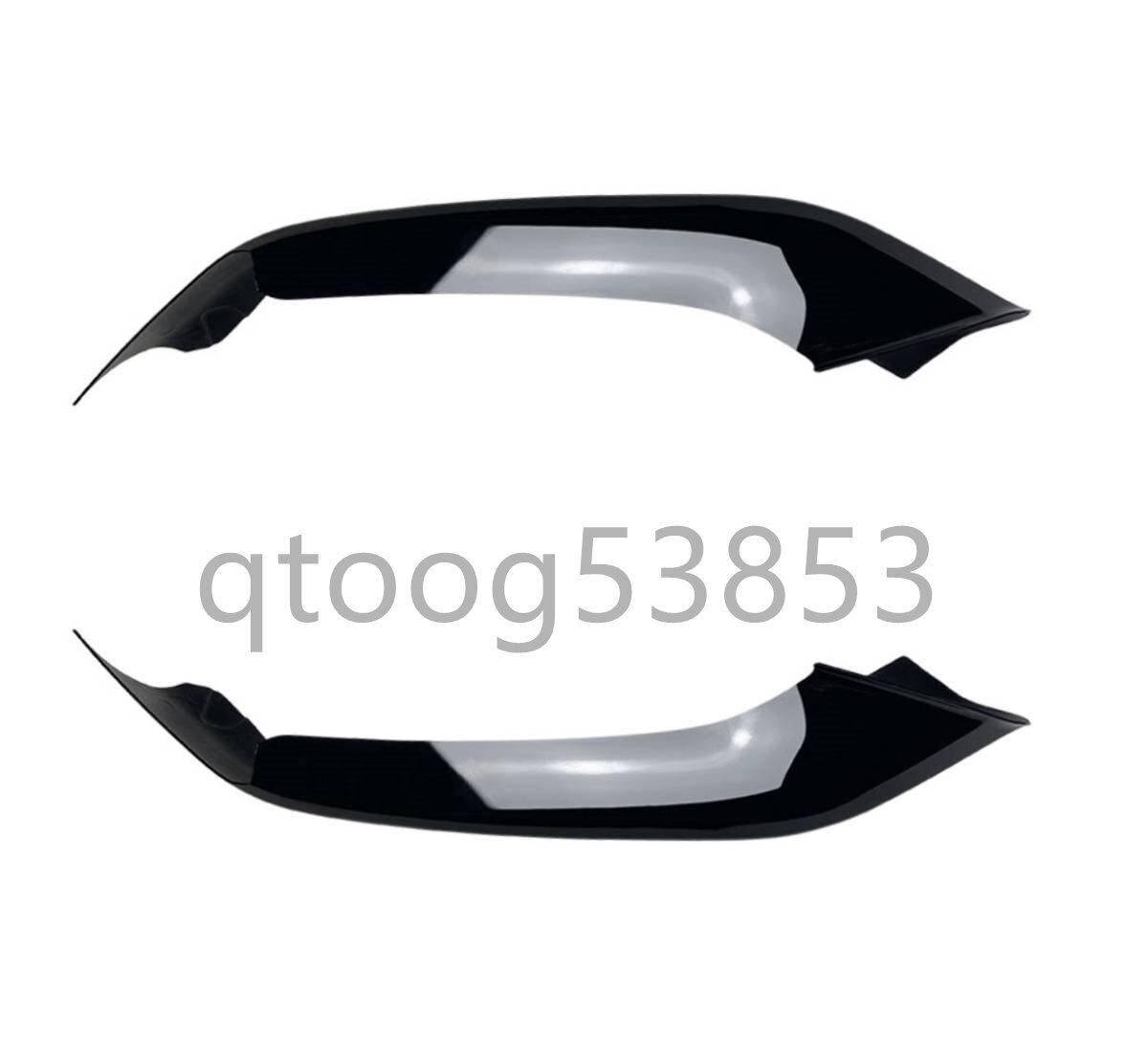 BMW G30 525i 530i Mスポーツ 前期 2018-2020年式 車種専用 ABS製 艶出しブラック フロントバンパー スプリッター 左右2個拍卖