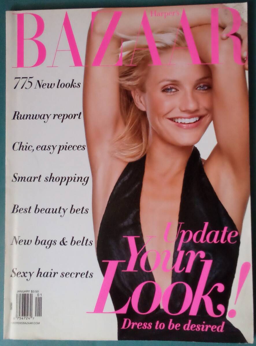 Harper's BAZAAR ハーパーズ バザー 2002 JANUARY キャメロン・ディアス Patrick Demarchelier Craig McDean拍卖