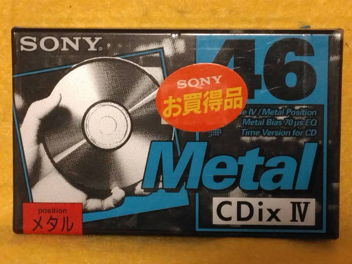 SONY CDixⅣ 46分 C-46CDX4B メタルポジション カセットテープ 日本製 compact cassette tape Metal position made in japan拍卖