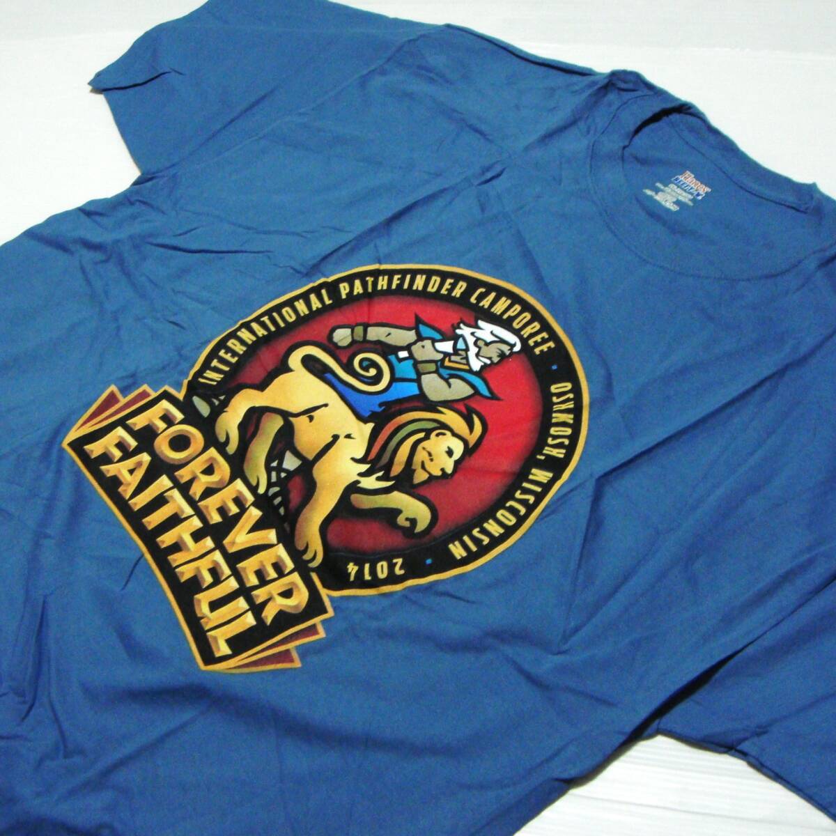 ■送料0 ^ ^ 良い状態 ^^ ヘインズ / Hanes (BEEFY-T) Tシャツ 3L ■アメリカ USA古着 FOREVER FAITHFUL■N8o3拍卖