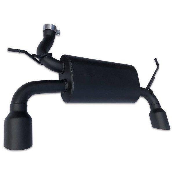 JEEPJKラングラーH19.3~2ドア4ドアブラック2本出し10Φマフラーステンレス製ツヤ消しブラックパフォーマンスマフラーAP-MT014拍卖