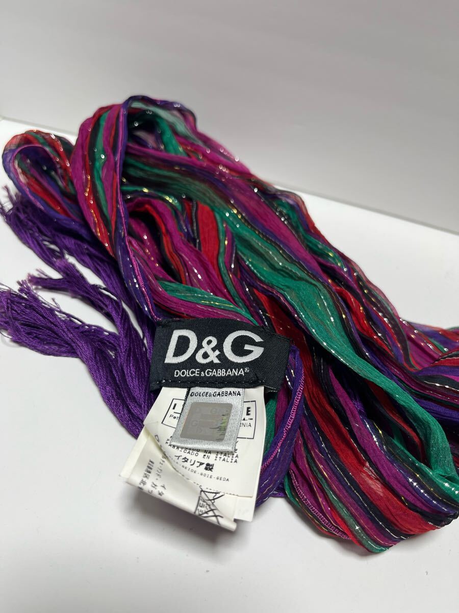 D&G DOLCE&GABBANA ドルガバ ストール マフラー シルク コレクション拍卖