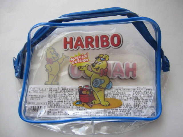 新品 レア品 カルディコーヒーファーム限定 HARIBO ハリボー ビニールバッグ クリアケース ポーチ 小物入れ ハリボーファンバッグ拍卖