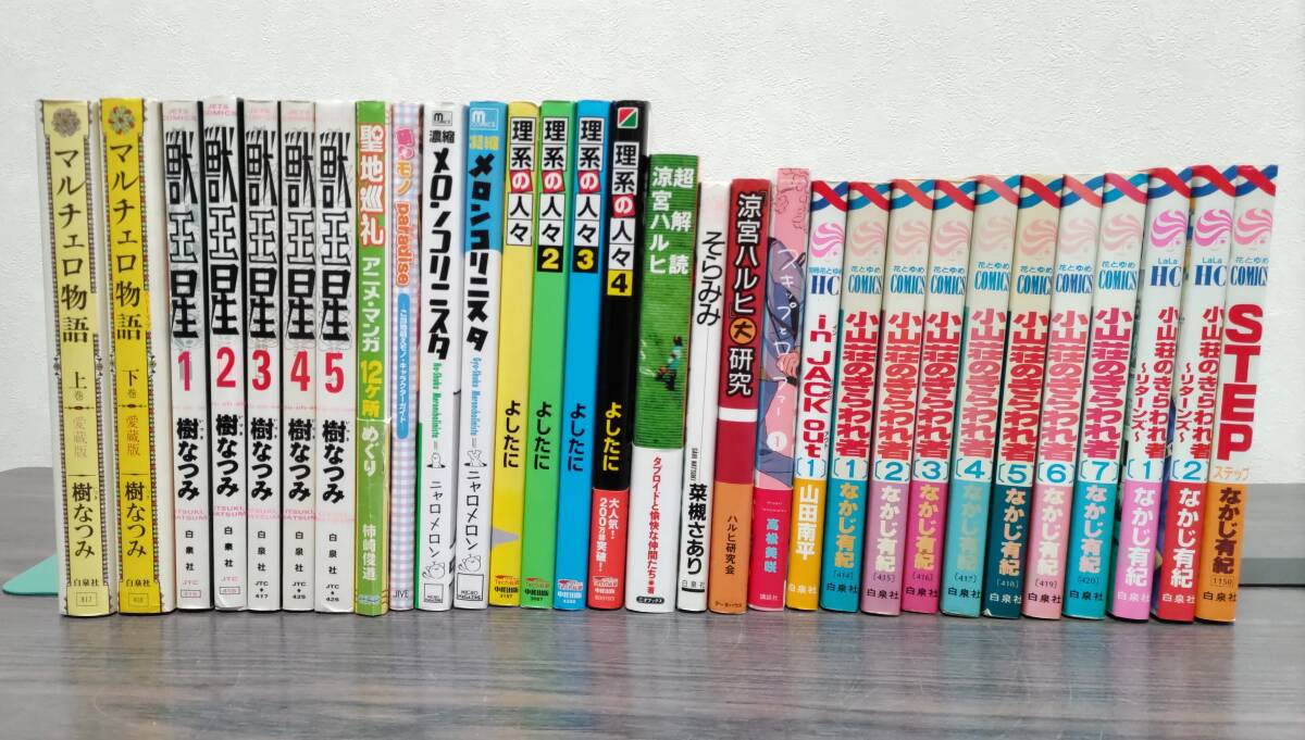 コミックなど 30冊 獣王星 樹なつみ 聖地巡礼 萌えモノparadise 理系の人々 メロンコリニスタ 小山山荘のきらわれ者 なかじ有紀拍卖