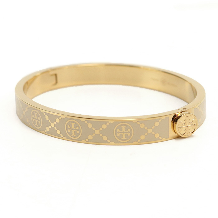 トリーバーチ TORY BURCH MILLER T MONOGRAM ブレスレット ブランド150568 701TORY GOLD-NEW IVORY ゴールド系 ベージュ系拍卖