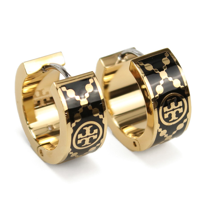 トリーバーチ TORY BURCH MILLER T MONOGRAM ピアス ブランド157223 720TORY GOLD ゴールド系 ブラック拍卖