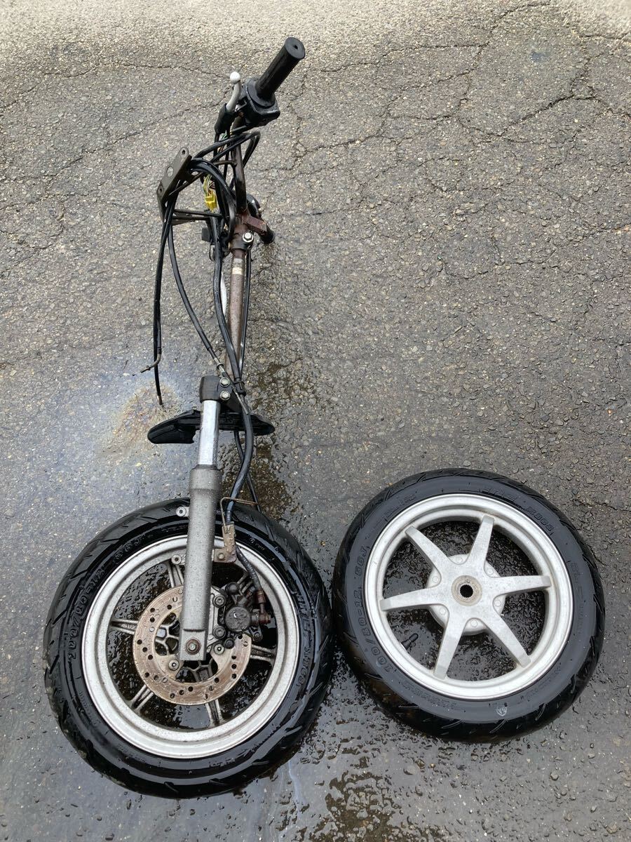 58364■ スズキ アドレス110 CF11A (502番台〜) 足回り フロントフォーク ホイールセット ブレーキ ワイヤー スイッチ 三又拍卖