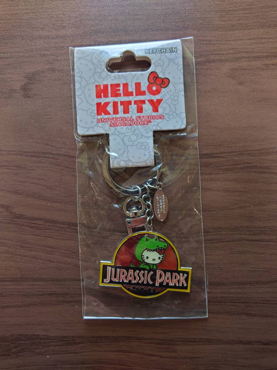 激安☆レア 限定品 新品☆ ハローキティ ジュラシックパーク コラボ キーホルダー USS ユニバーサルスタジオ シンガポール拍卖