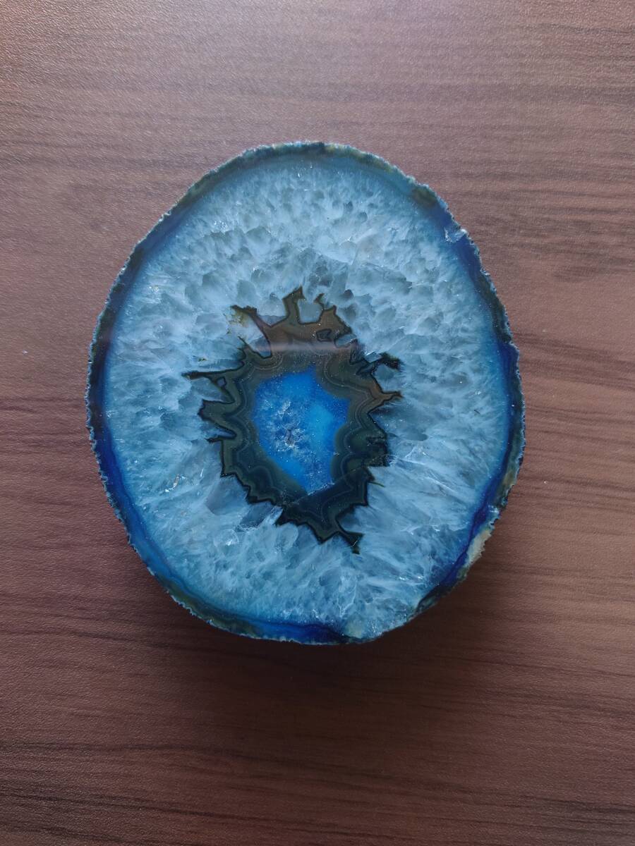 ★激安★ ブルーメノウ クリスタルクオーツ 台付き 約8cm×9cm拍卖