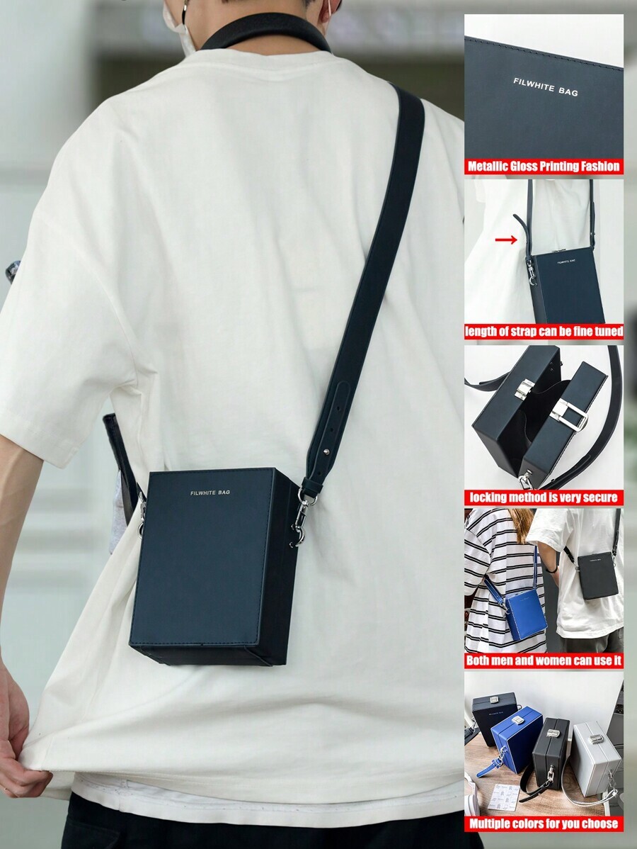 バッグ メンズ ショルダーパック 「桃の木」メンズミニショルダーボックスバッグ、クリスマスメンズバッグ、休暇旅行の必需品、父の日の拍卖