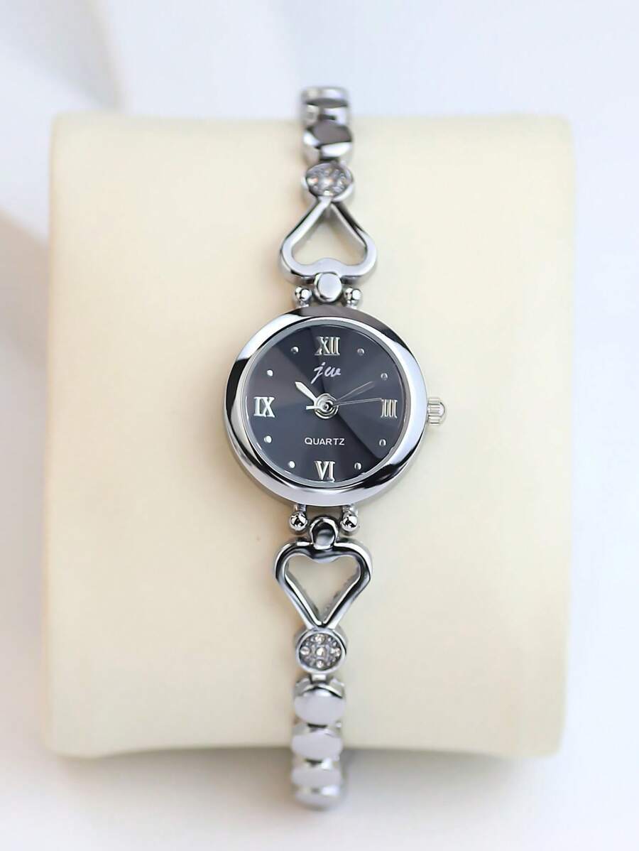 腕時計 レディース クォーツ 1個 女性ファッション コンパクト クォーツ合金 ブレスレット腕時計、パーティーや日常着に適していま拍卖