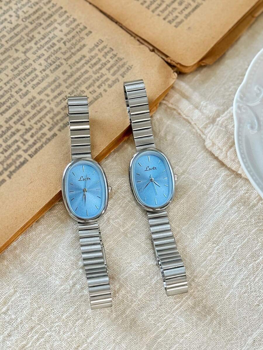 腕時計 レディース クォーツ 1個 新作 レディース シルバー ブレスレット クォーツ 腕時計、ビンテージ ラグジュアリー ミニマ拍卖