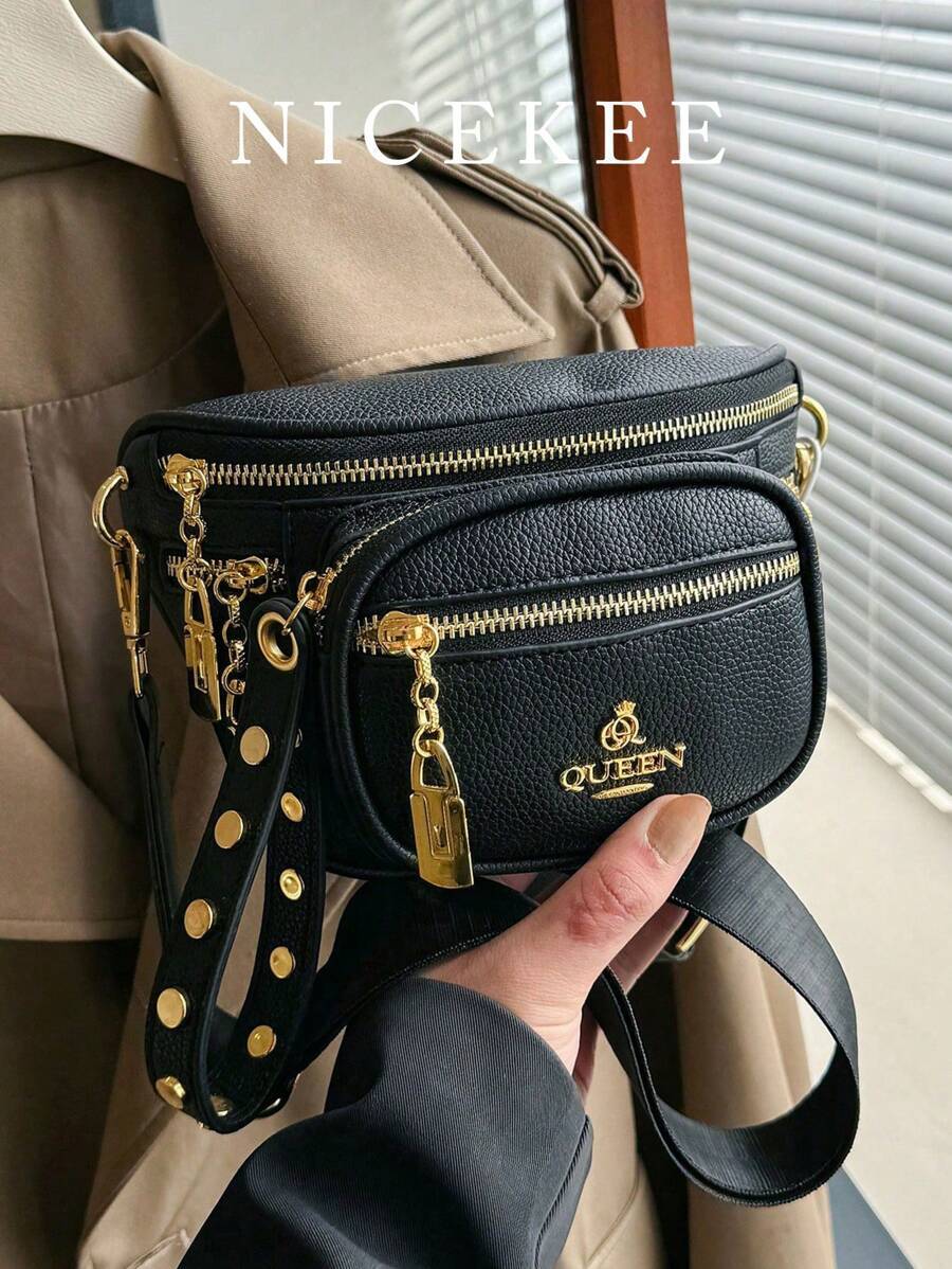 バッグ レディース ウエストバッグ 新作 ファッションクラシックチェストバッグ マルチレイヤー コントラストチェック柄 調整可能な拍卖