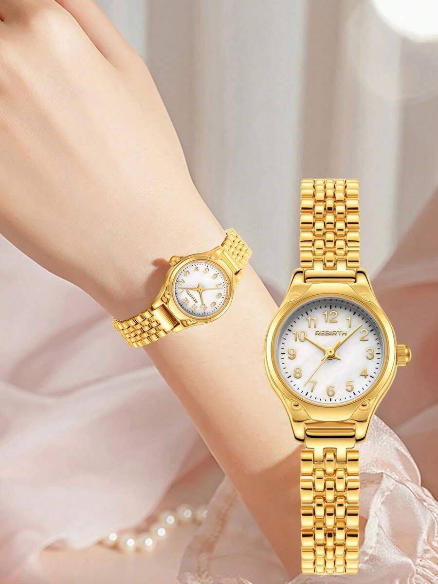 腕時計 レディース クォーツ 1個 女性用エレガントなぺちゃんこクォーツ腕時計、デイリーウェアに使いやすい拍卖