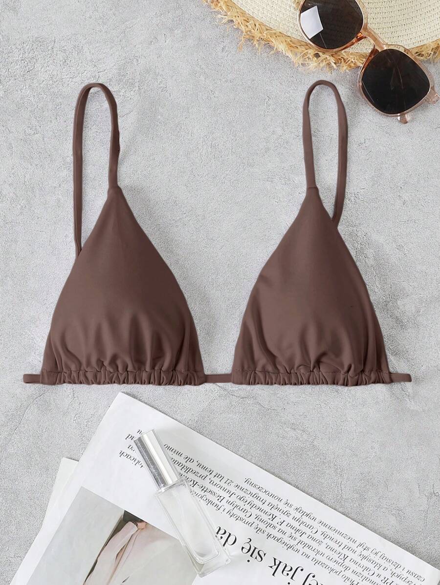 レディース 水着 トップス 無地セクシービキニトップ、夏のビーチバケーション用拍卖