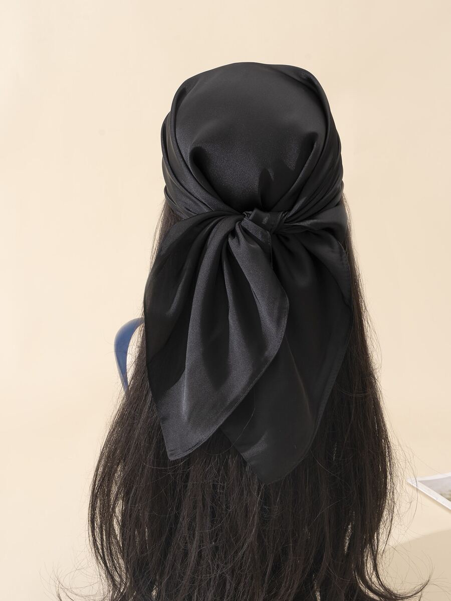 アクセサリー レディース スカーフ 1個 ソフト シンプル ミニマリスト シルクライクスカーフバンダナ、ヘアバンド、ヘッドバンド、拍卖