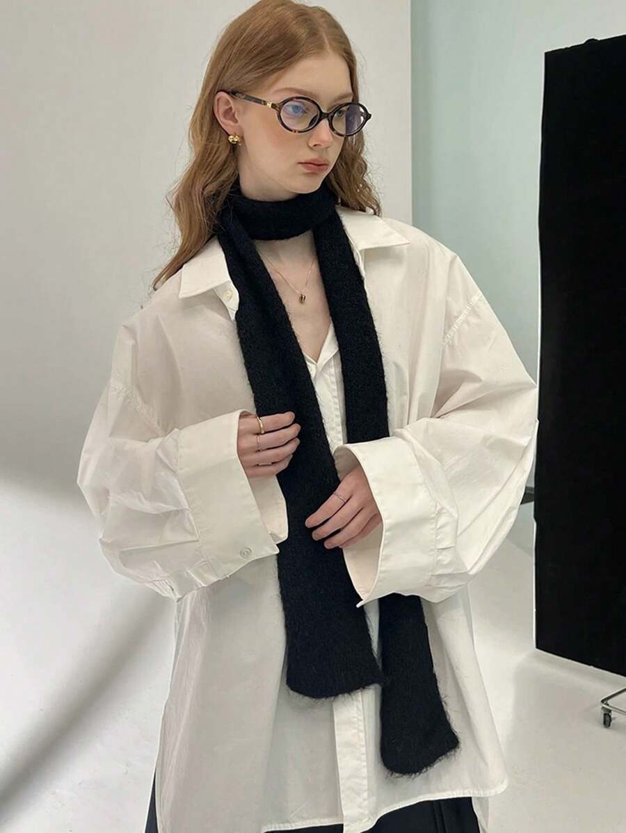 アクセサリー レディース スカーフ 1個デザイン わずかにロールエッジの薄手スカーフ ファッション着 長め多用途スカーフ 細身 細拍卖