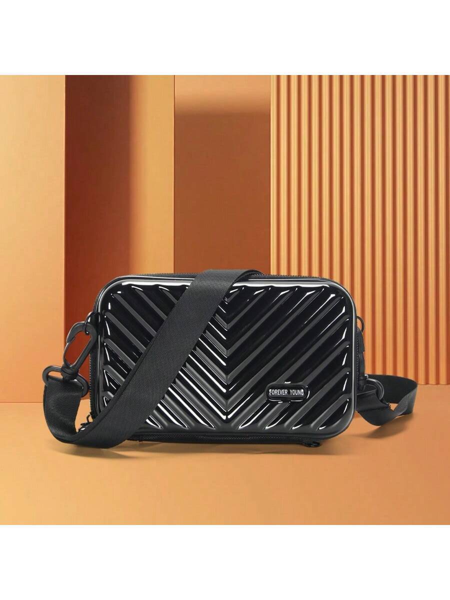 バッグ メンズ ショルダーパック ミニスーツケースメッセンジャーバッグ、ハードシェルクロスボディショルダーバッグ、軽量バックトゥー拍卖