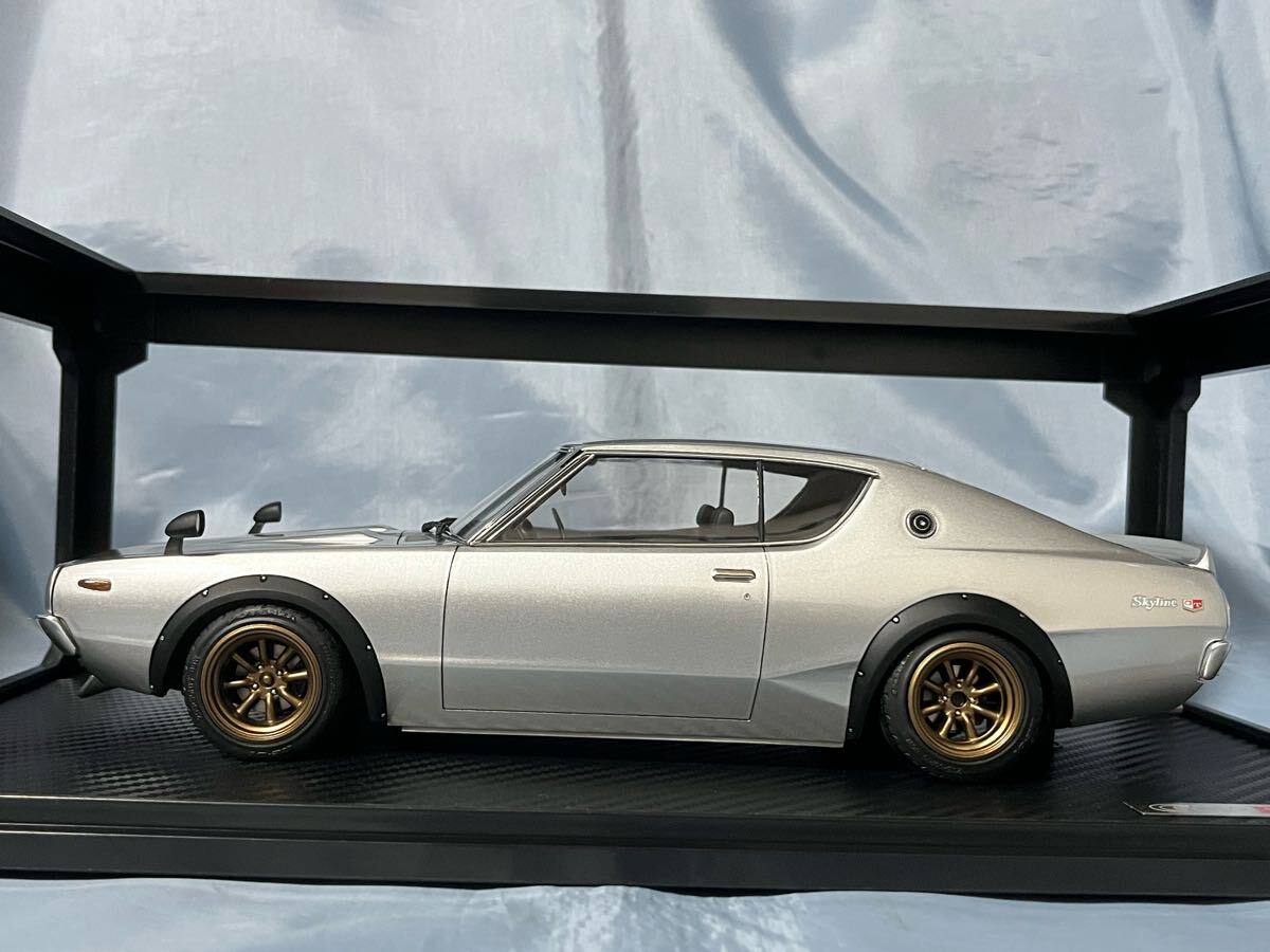 IG( イグニッションモデル)製  ニッサン  スカイライン 2000 GT-R (KPGC110) シルバー RSワタナベ  1/18拍卖