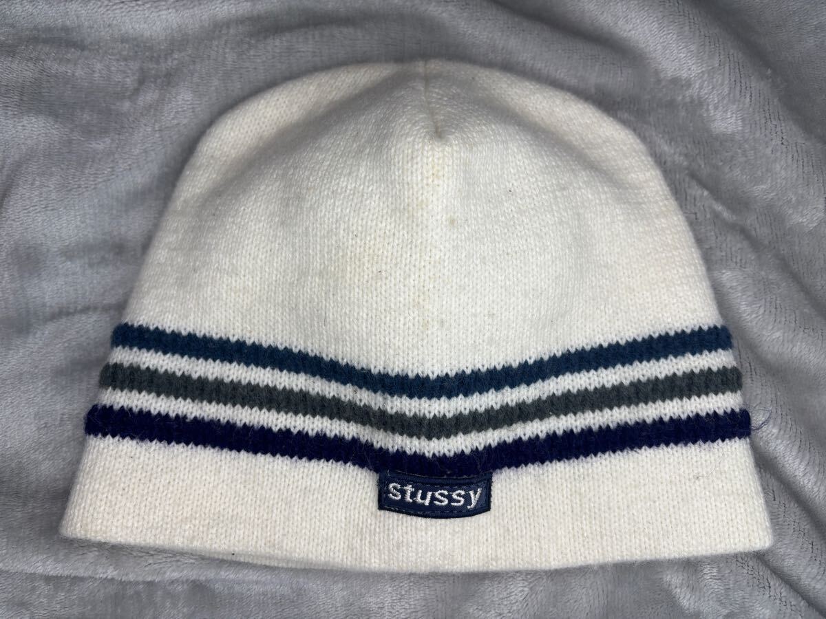 STUSSY ステューシー ニット帽 ニットキャップ ビーニー ボーダー ビーニー拍卖