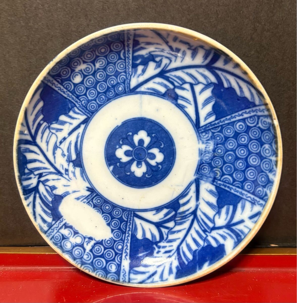 ★印判3★印判★なます皿★植物★和食器★年代物★アンティーク★レトロ★拍卖