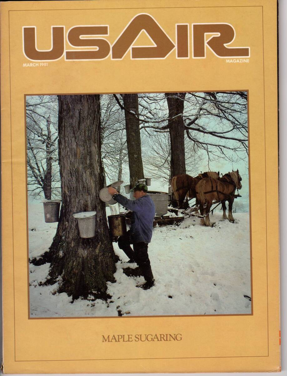 古い航空会社の機内誌コレクションから USAIR航空 1981年3月拍卖