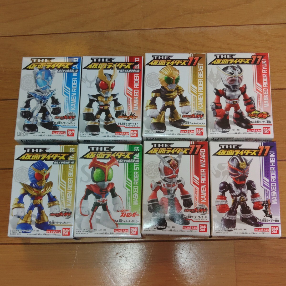 THE 仮面ライダーズ ⑪ 4種 & 進化する魔法使い編 4種 8個セット 箱未開封品拍卖